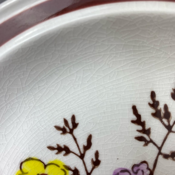 (2) Vintage Lot of 5, Lunastone 1580 Bali Pattern Floral Bread & Butter Plates - Picture 16 of 16